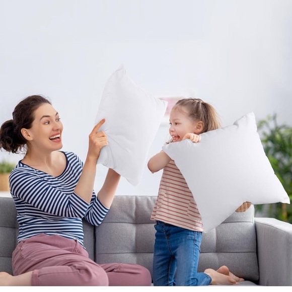 Bedding Throw Pillows Insert (Pack of 2 18 x 18” Bed Couch Decorative Pillows - Picture 3 of 8